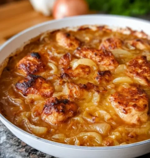 French Onion Skillet Chicken