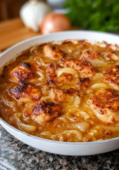 French Onion Skillet Chicken