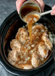 French onion soup slow cooker chicken recipe