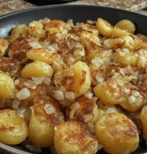 fried potatoes and onions