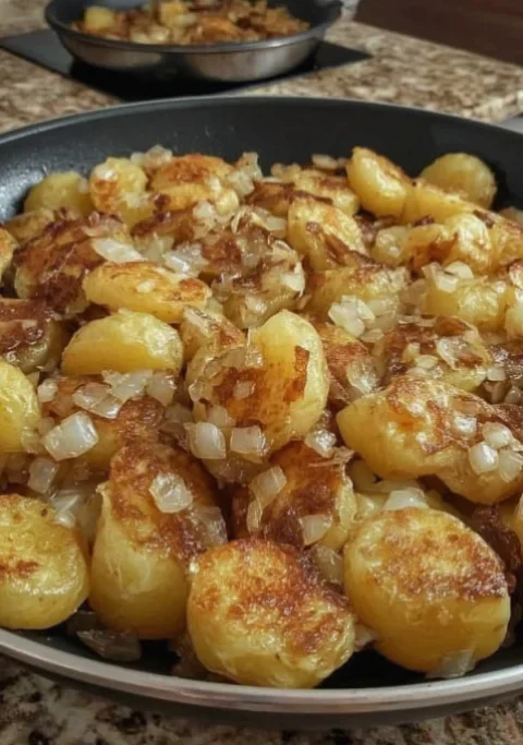 fried potatoes and onions