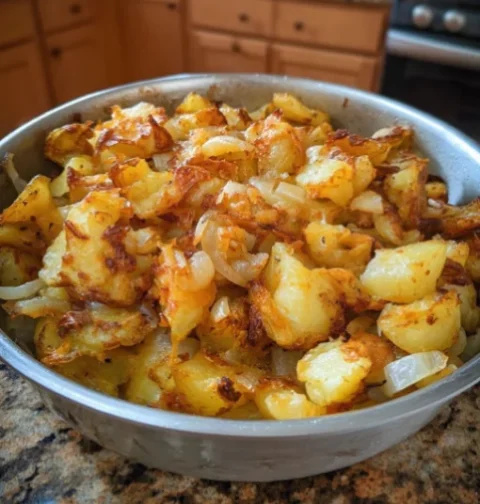fried potatoes and onions