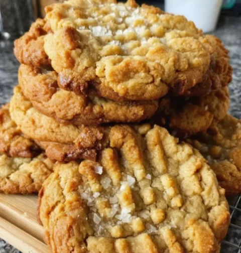 GIGANTIC peanut butter cookies