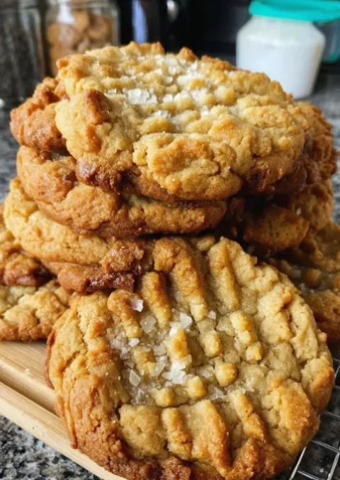GIGANTIC peanut butter cookies