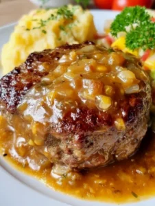 Hamburger Steak with Onion Gravy