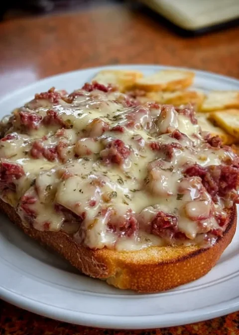 Homemade Creamed Chipped Beef on Toast