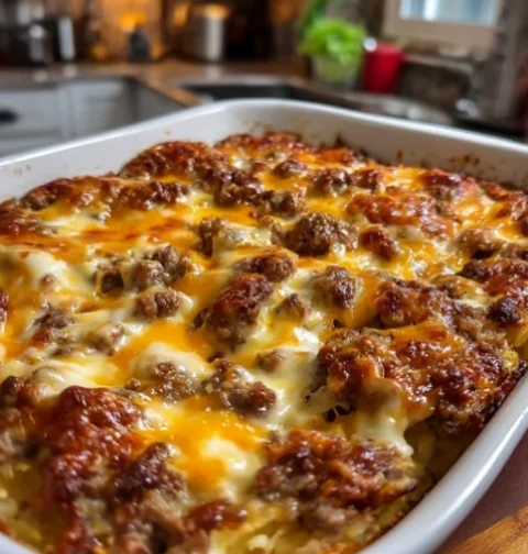 Make Ahead Sausage Hashbrown Casserole