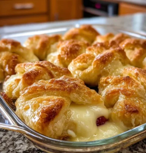 Oven Baked Crescent Brie Bites