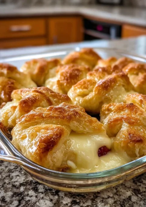 Oven Baked Crescent Brie Bites