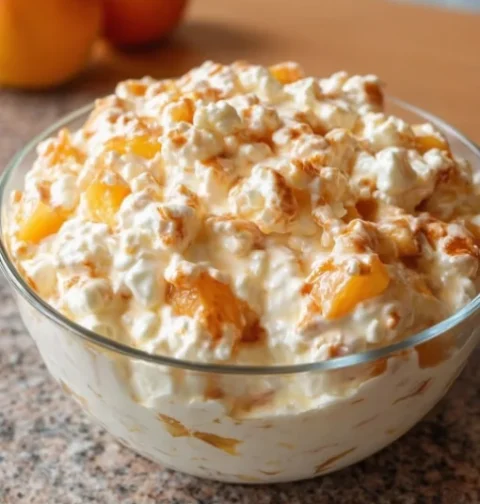 Peach Fluff Salad