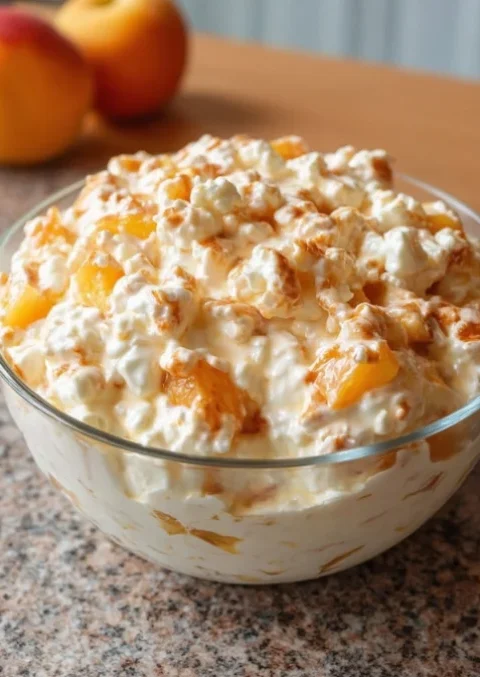 Peach Fluff Salad