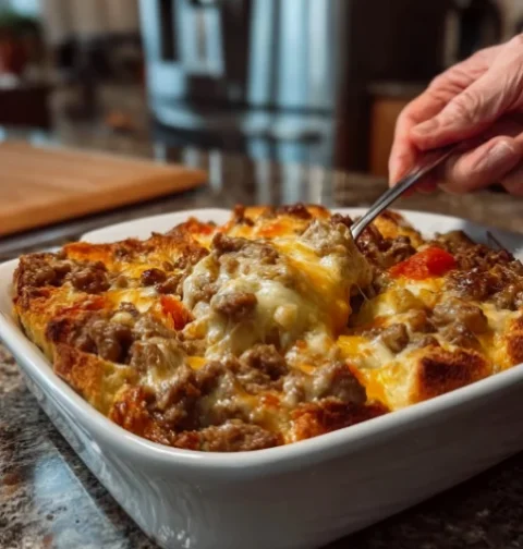 Philly Cheesesteak Casserole