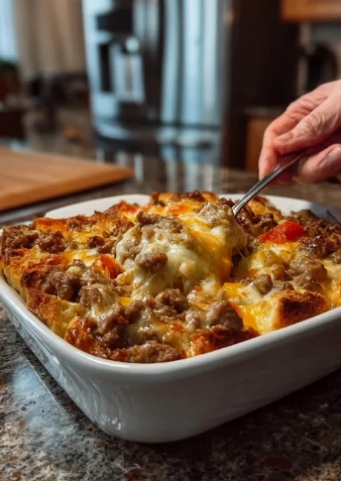 Philly Cheesesteak Casserole