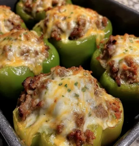 Philly Cheesesteak Stuffed Peppers