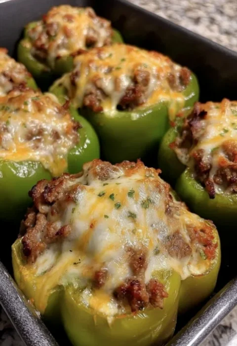 Philly Cheesesteak Stuffed Peppers