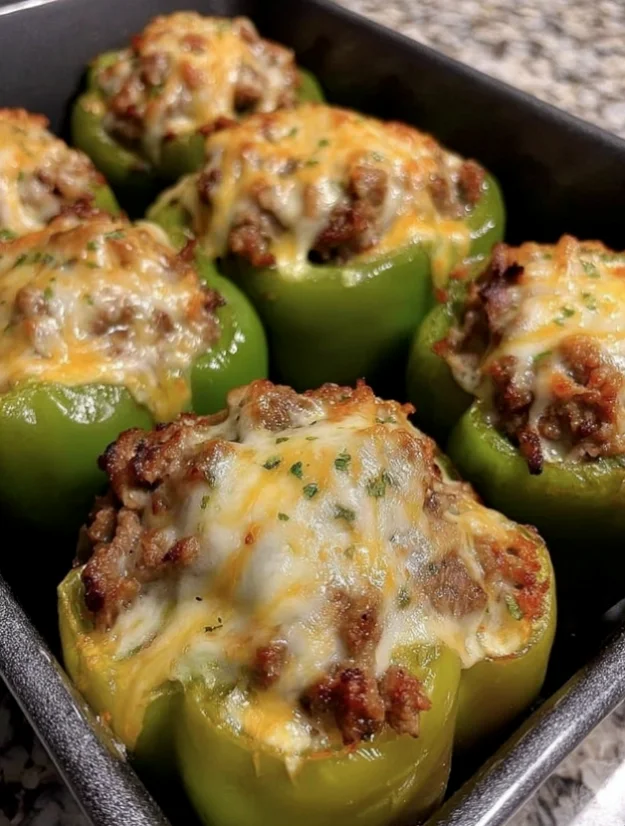 Philly Cheesesteak Stuffed Peppers