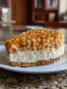 Rice Krispy Treat No-Bake Cheesecake