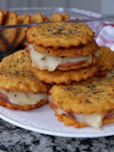 Ritz Cracker Party Sandwiches