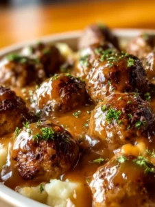 Salisbury Steak Meatballs