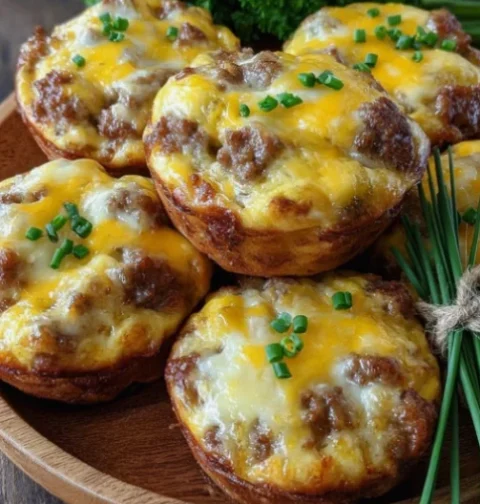 Sausage and Cheese Breakfast Muffins