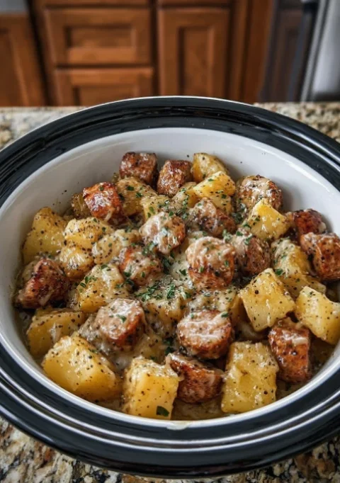 Sausage and Pineapple Casserole