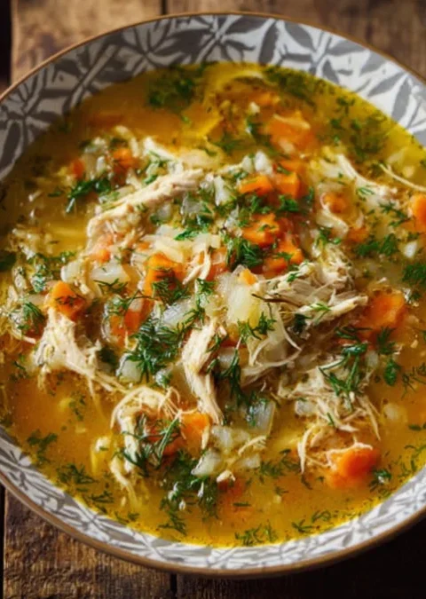Savory Chicken and Cabbage Soup