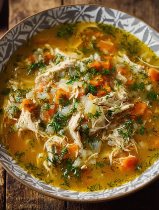 Savory Chicken and Cabbage Soup
