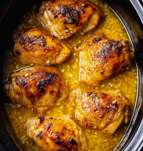 Slow Cooker 3-Ingredient Golden Butter Chicken