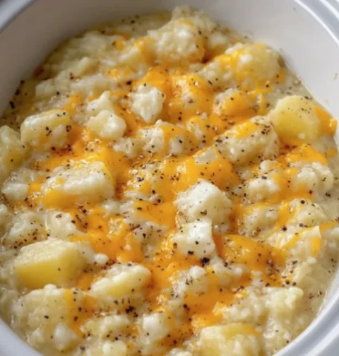 Slow Cooker 4-Ingredient Creamy Potato Soup