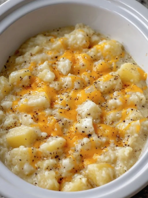 Slow Cooker 4-Ingredient Creamy Potato Soup