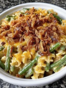 Slow Cooker Amish Green Bean Noodle Casserole