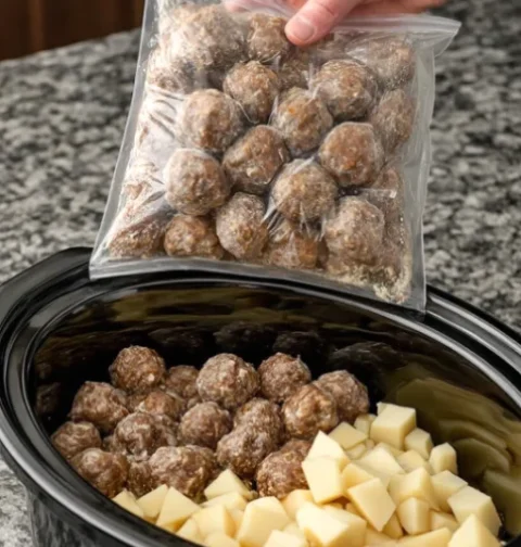Slow Cooker Amish Meatball Stew