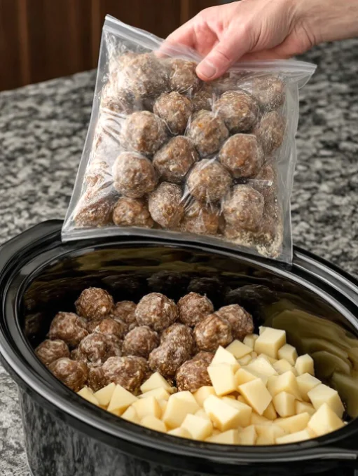 Slow Cooker Amish Meatball Stew