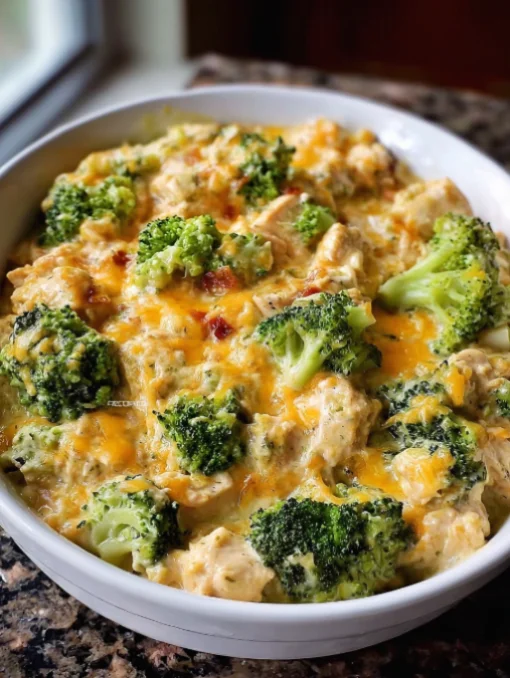slow cooker cheesy chicken and broccoli