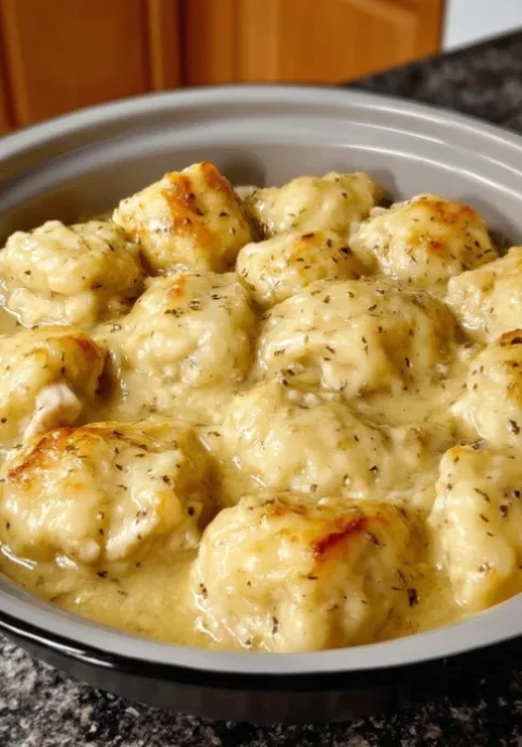 Slow Cooker Chicken and Dumplings