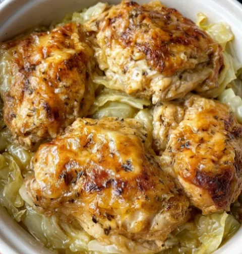 Slow Cooker Depression Era Chicken and Cabbage