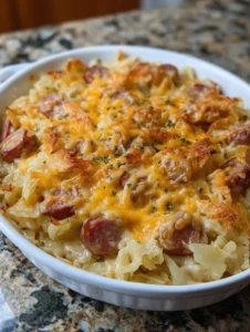 Slow Cooker Hashbrown and Kielbasa Casserole