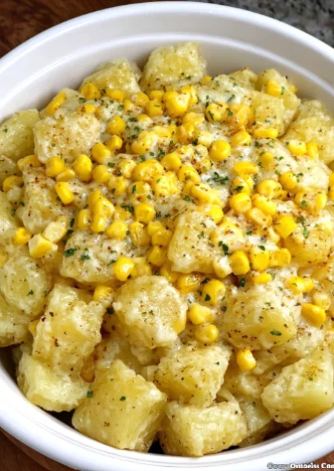 Slow Cooker Poor Man’s Potatoes and Corn
