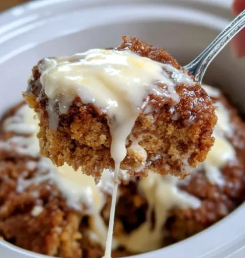 Slow Cooker Root Beer Float Cake