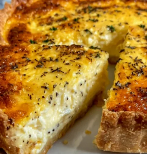 three cheese quiche