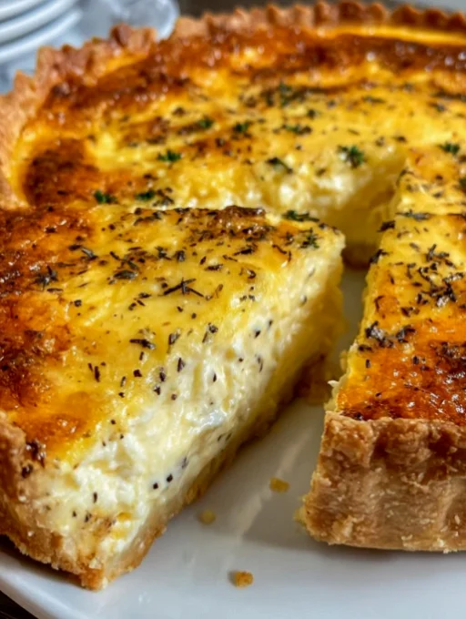 three cheese quiche