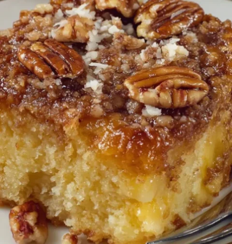 Upside-Down Georgia Pecan Cake