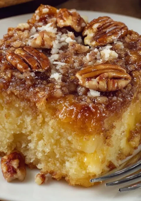 Upside-Down Georgia Pecan Cake