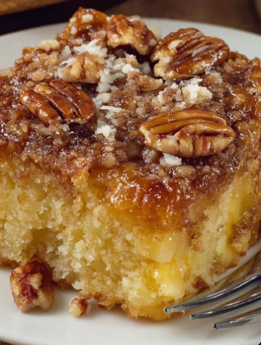 Upside-Down Georgia Pecan Cake