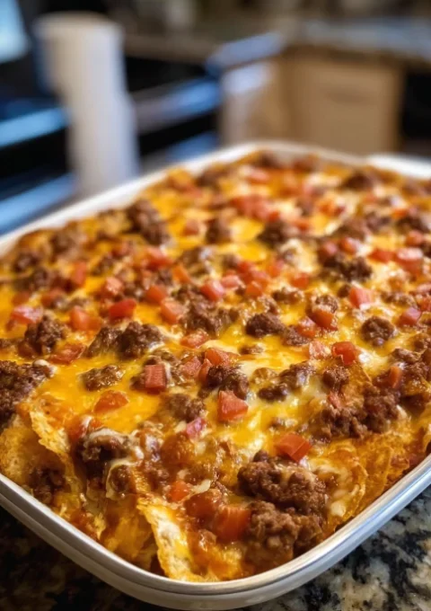 Walking Taco Casserole