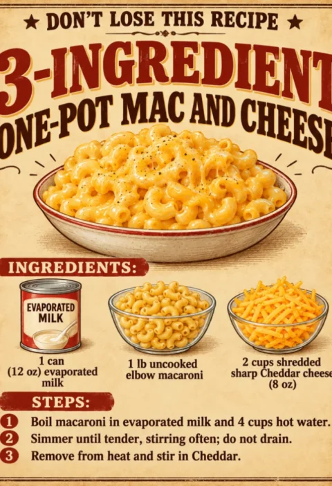 3-Ingredient One-Pot Mac and Cheese