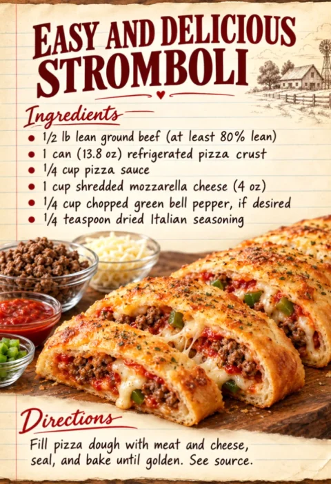 Easy and Delicious Stromboli