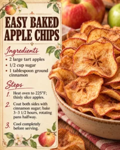 Easy Baked Apple Chips