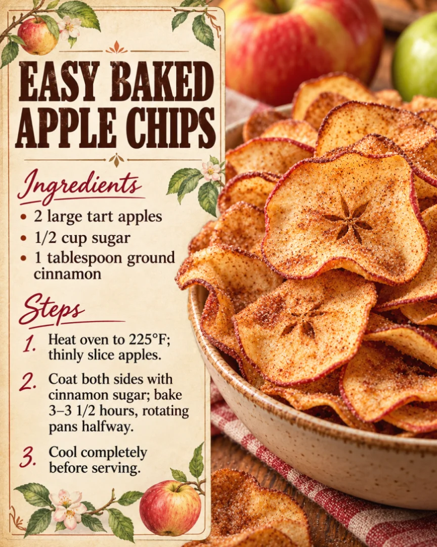 Easy Baked Apple Chips