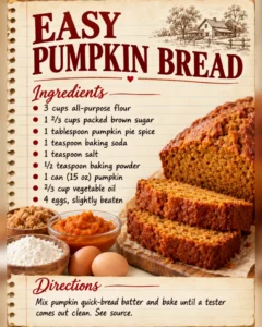 Easy Pumpkin Bread